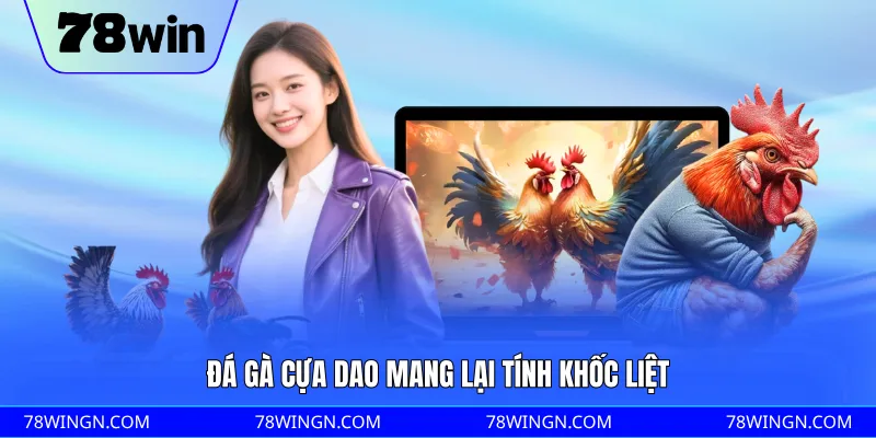 Đá gà cựa dao mang lại tính khốc liệt