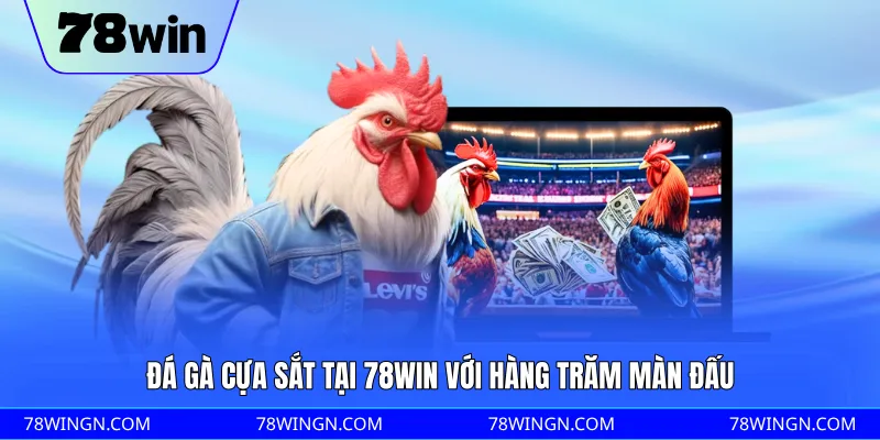 Đá gà cựa sắt tại 78WIN với hàng trăm màn đấu